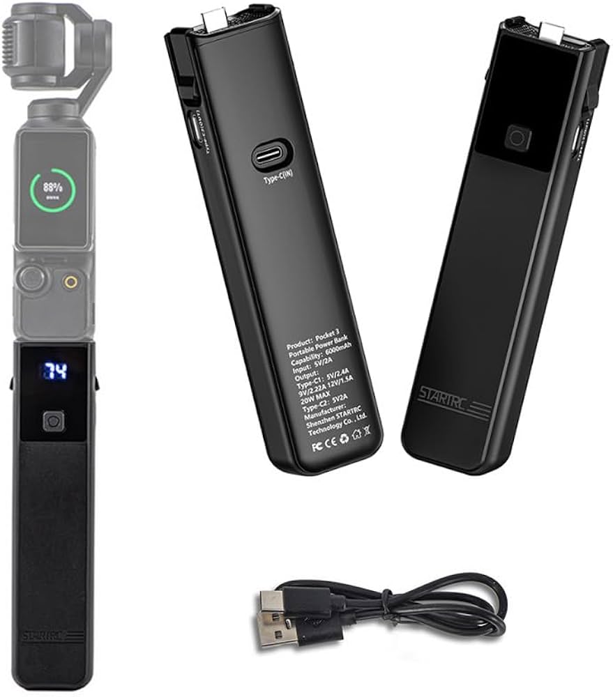 Amazon | DJI Osmo pocket 3 対応 充電ベース バッテリーハンドル
