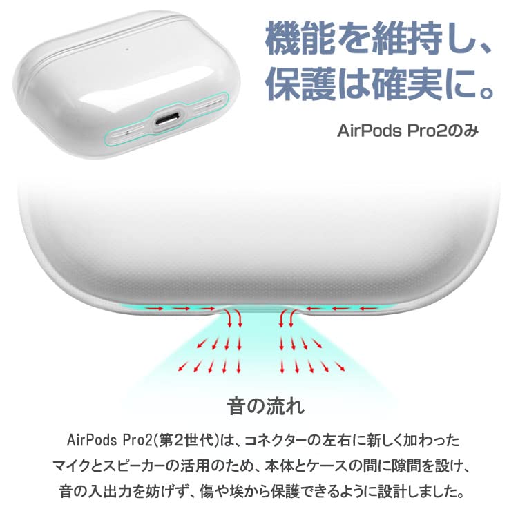Amazon | ZENIX DESIGN TECH Airpods4 用 ケース カラビナ付き 第4世代