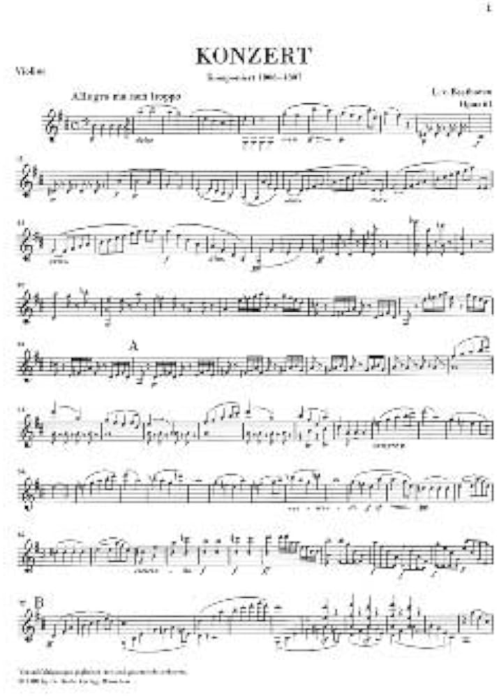 ベートーヴェン : バイオリン協奏曲 ニ長調 Op.61/ヘンレ社/原典版