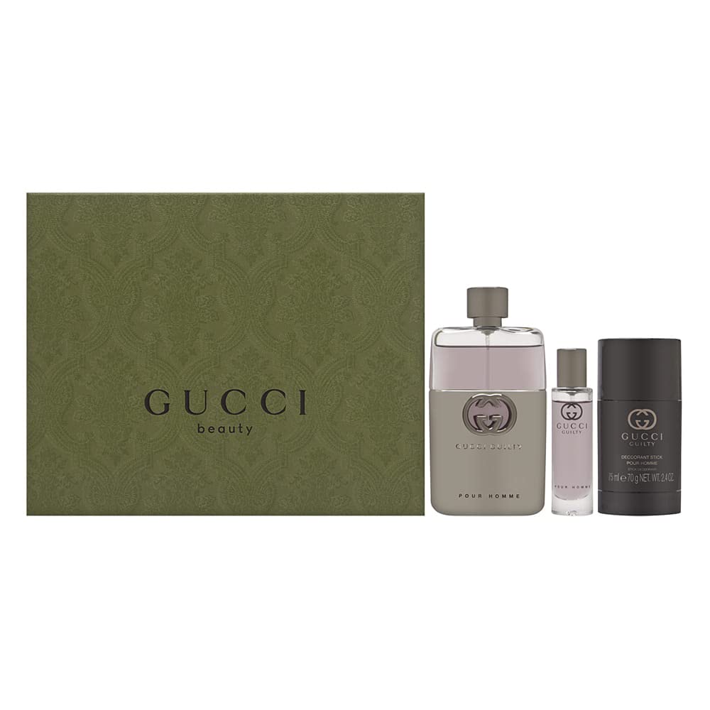 Amazon.com: Gucci Guilty 3 Piece Hardbox Gift Set for Men (3 Ounce