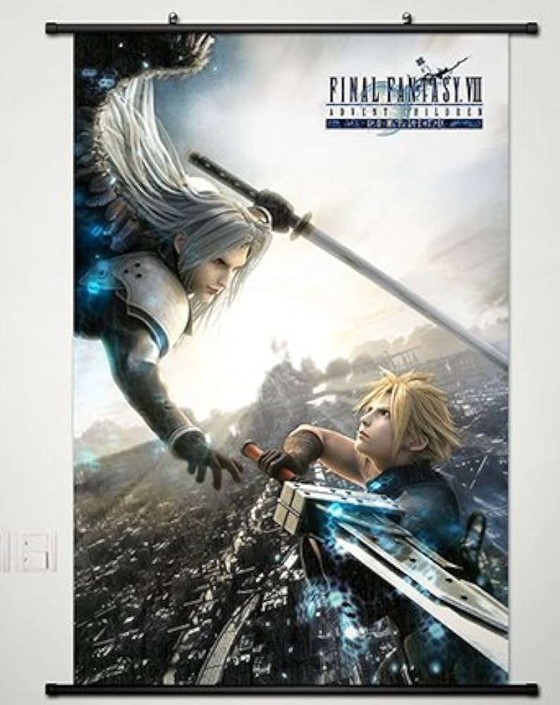 FINAL FANTASY VII AC ウォールスクロールポスター クラウド FINAL
