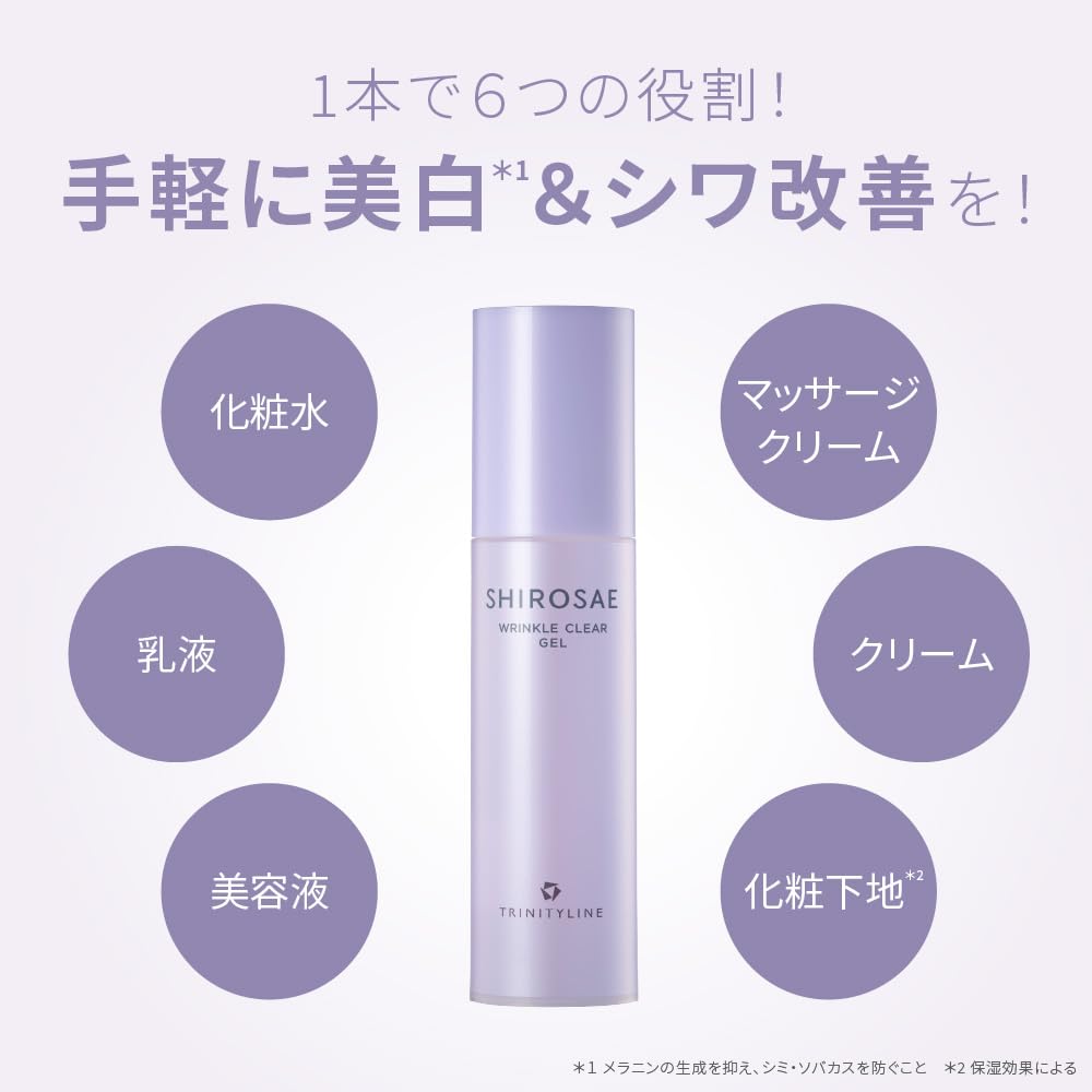 Amazon.co.jp: トリニティーライン シロサエ リンクルクリアジェル 50g