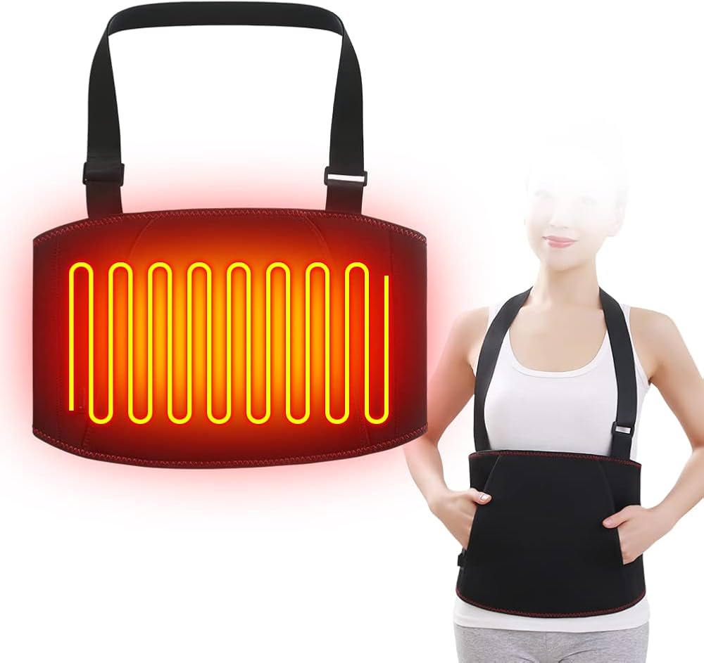 Amazon | [PENIOR] 電熱腰ベルト 65℃・60℃・55℃ 遠赤外線加熱 電気