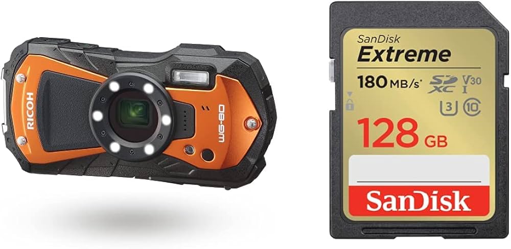 Amazon | 【SDカードセット】RICOH WG-80 ORANGE リコー本格防水