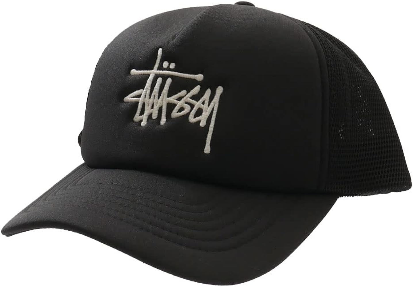 Amazon | [ステューシー] BIG BASIC TRUCKER CAP キャップ BLACK