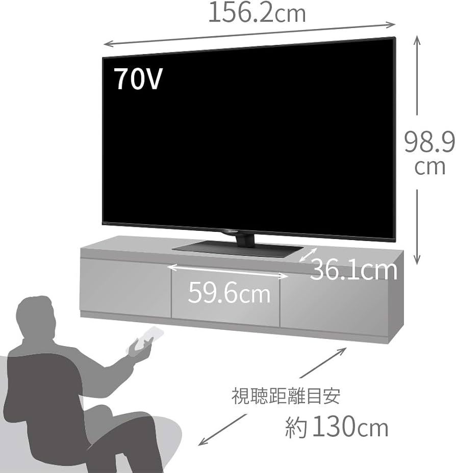 Amazon.co.jp: シャープ 4K ダブルチューナー内蔵 液晶 テレビ Android
