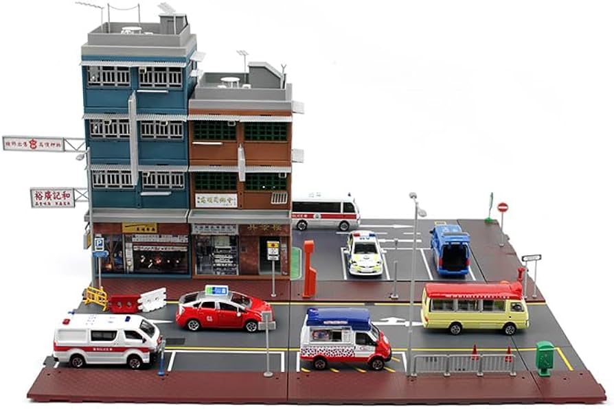 Amazon | Tiny City Bd3 香港旧市街 ジオラマビルセット | プラモデル 通販