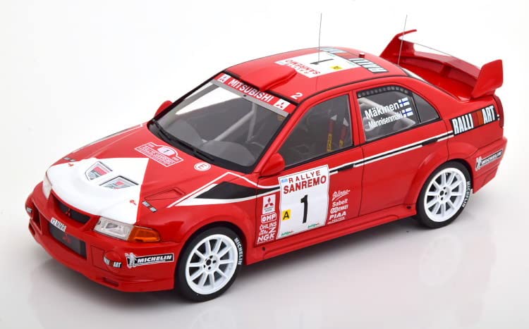 Amazon | イクソ 1/18 三菱 ランサー RS Evo 6 優勝 ラリー・サンレモ