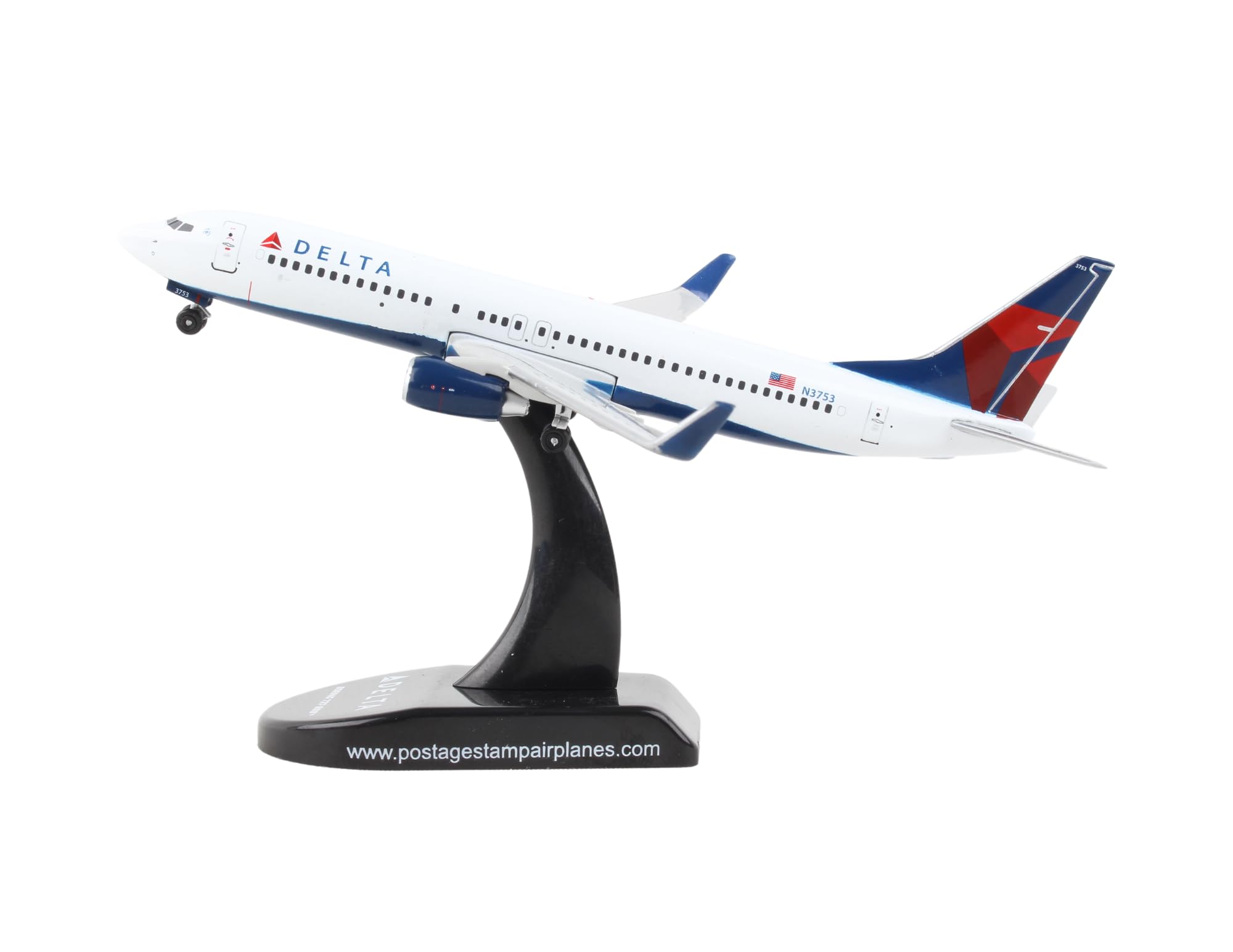 Daron Postage Stamp Delta Airlines Boeing 737-800 1/300 Scale