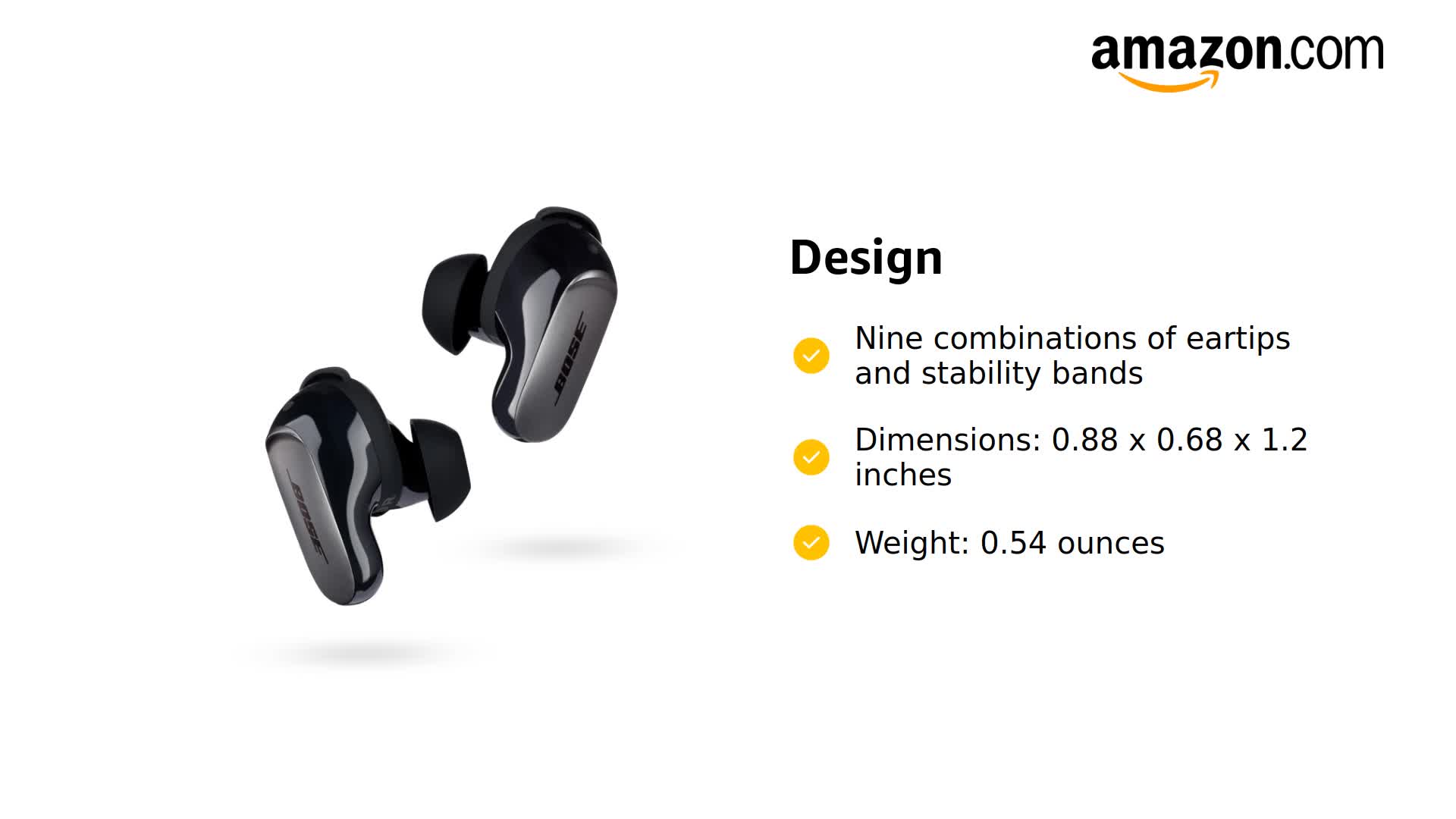 Amazon.com: Bose QuietComfort Ultra True Wireless Noise Cancelling