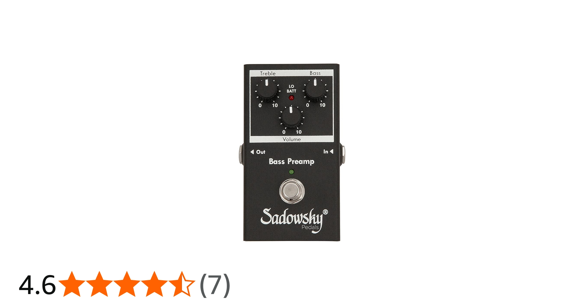 Amazon | Sadowsky ベースプリアンプ/EQエフェクトペダル SAC PED SBP