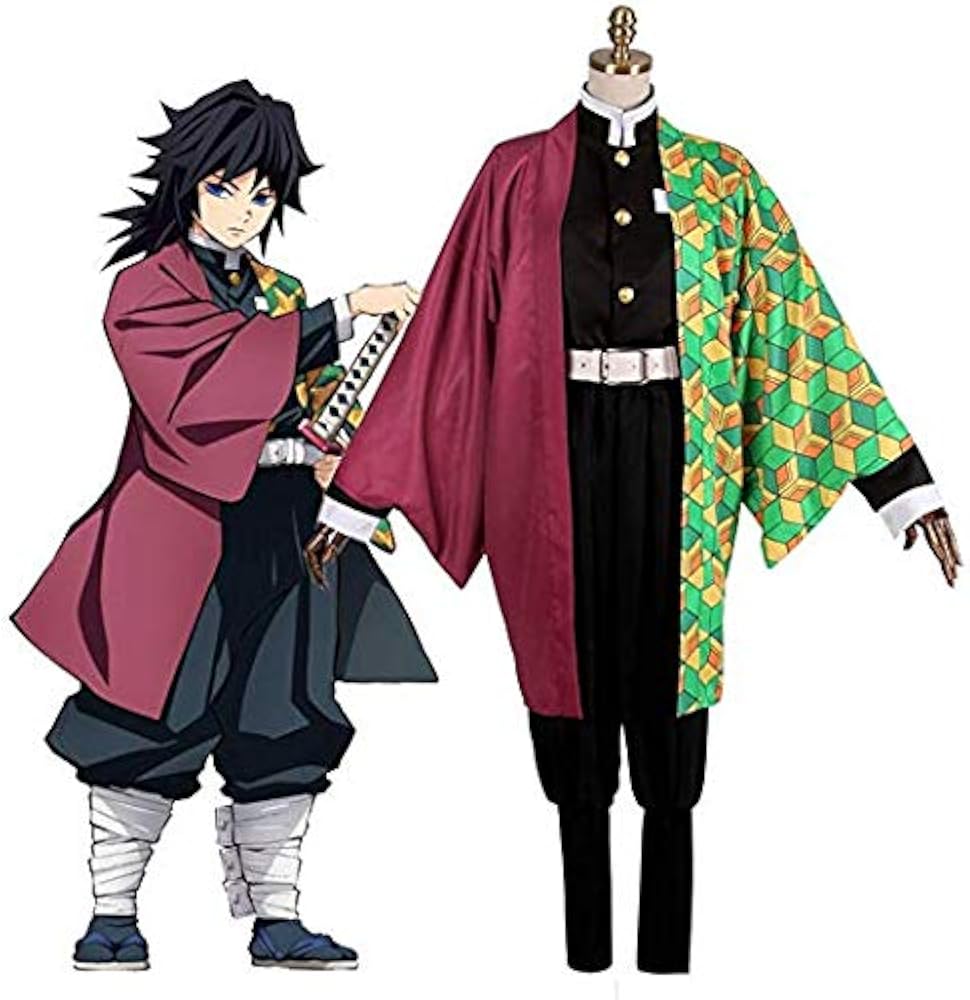 Amazon.co.jp: 即納 コスプレ衣装◇ 鬼滅の刃 冨岡 義勇（とみおか ぎ