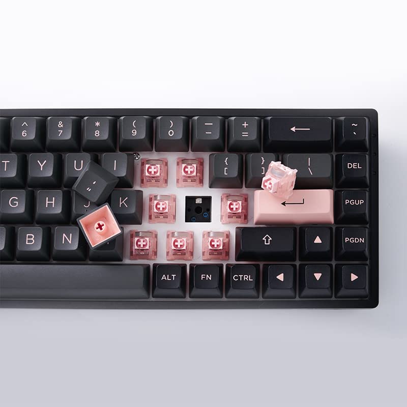 Amazon.co.jp: Akko ブラック&ピンク 3068B ホットスワップ可能