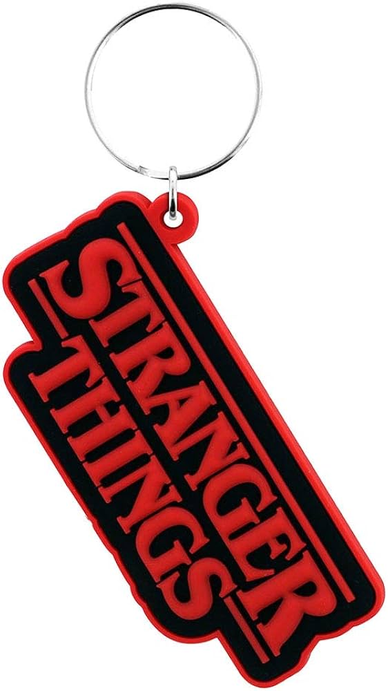 Amazon.com: Stranger Things Rubber Keychain, 4.5 x 6cm, Multi