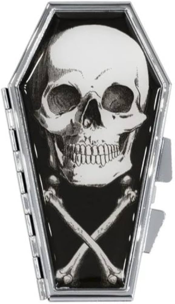 Amazon.com: kreepsville 666 Anatomical Skull Coffin Compact Mirror