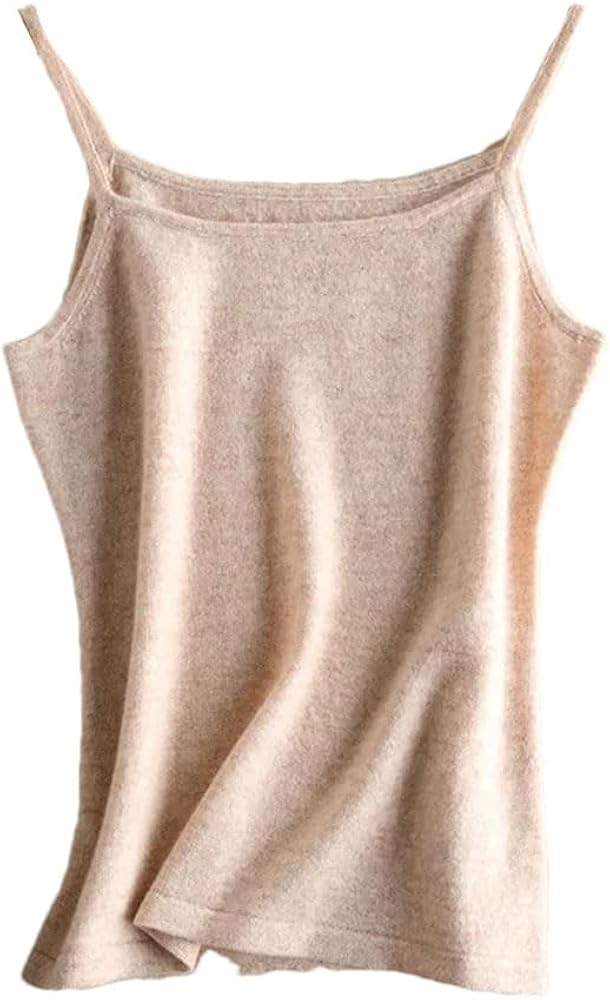 Rfmfkkg Women Cashmere Camisole Wool Knitted Camisoles Top