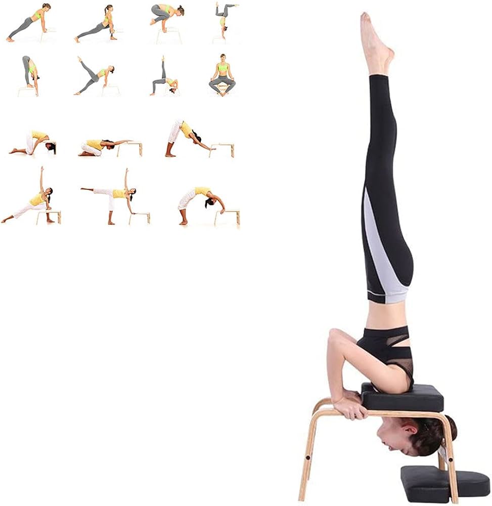 Amazon | TIKALON ヨガジムチェア 倒立椅子 ヨガ補助逆スツール 多機能