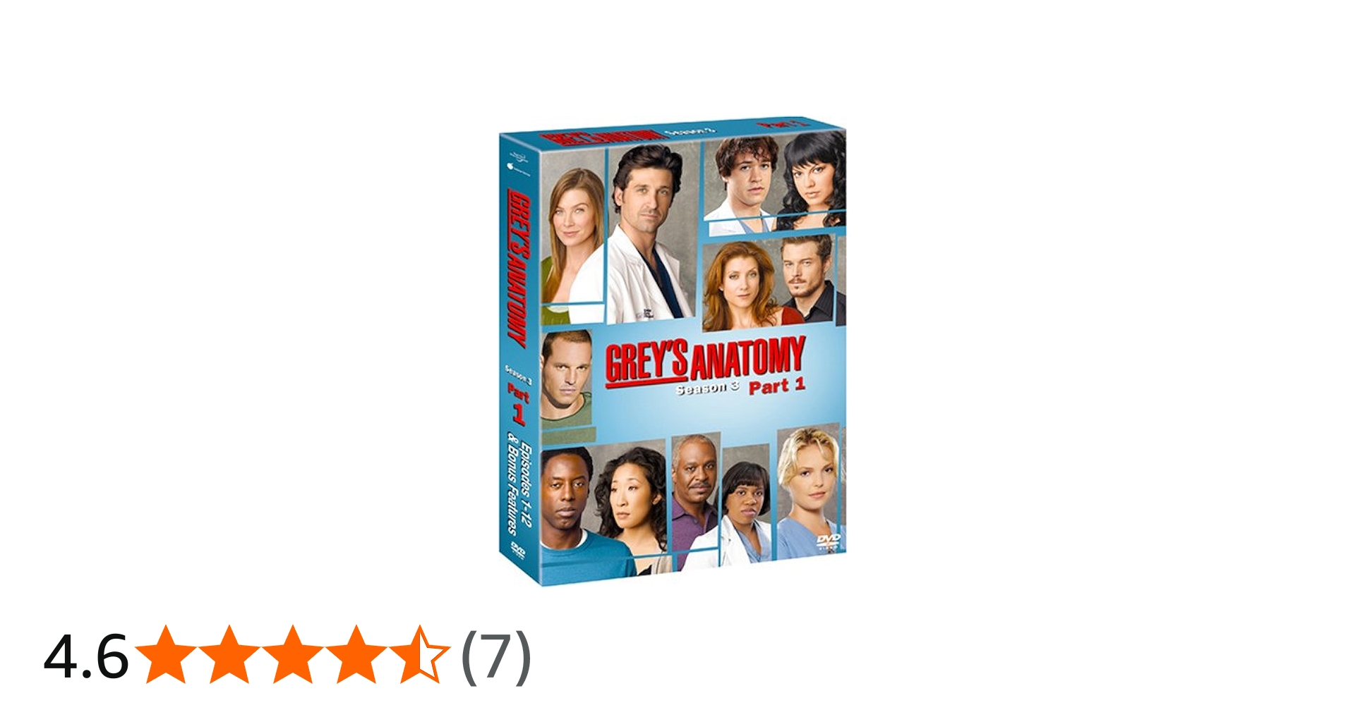 Amazon.co.jp: グレイズ・アナトミー シーズン3 コレクターズBOX Part1