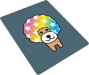 Amazon.co.jp: アフロ犬 マウスパッド おしゃれ ポータブル 小型 滑り