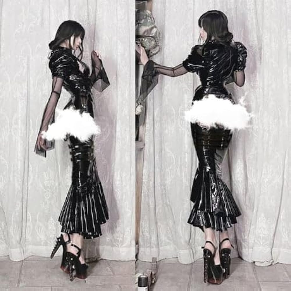 Amazon.co.jp: [ワイジェヤ] 伯爵夫人エナメルマーメイドワンピース