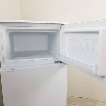 Amazon.co.jp: ユーイング 90L 2ドア冷蔵庫（直冷式）ホワイト【右開き