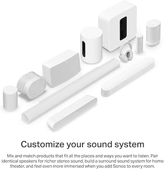 Amazon.com: Sonos Beam Gen 2 - White - Soundbar with Dolby Atmos