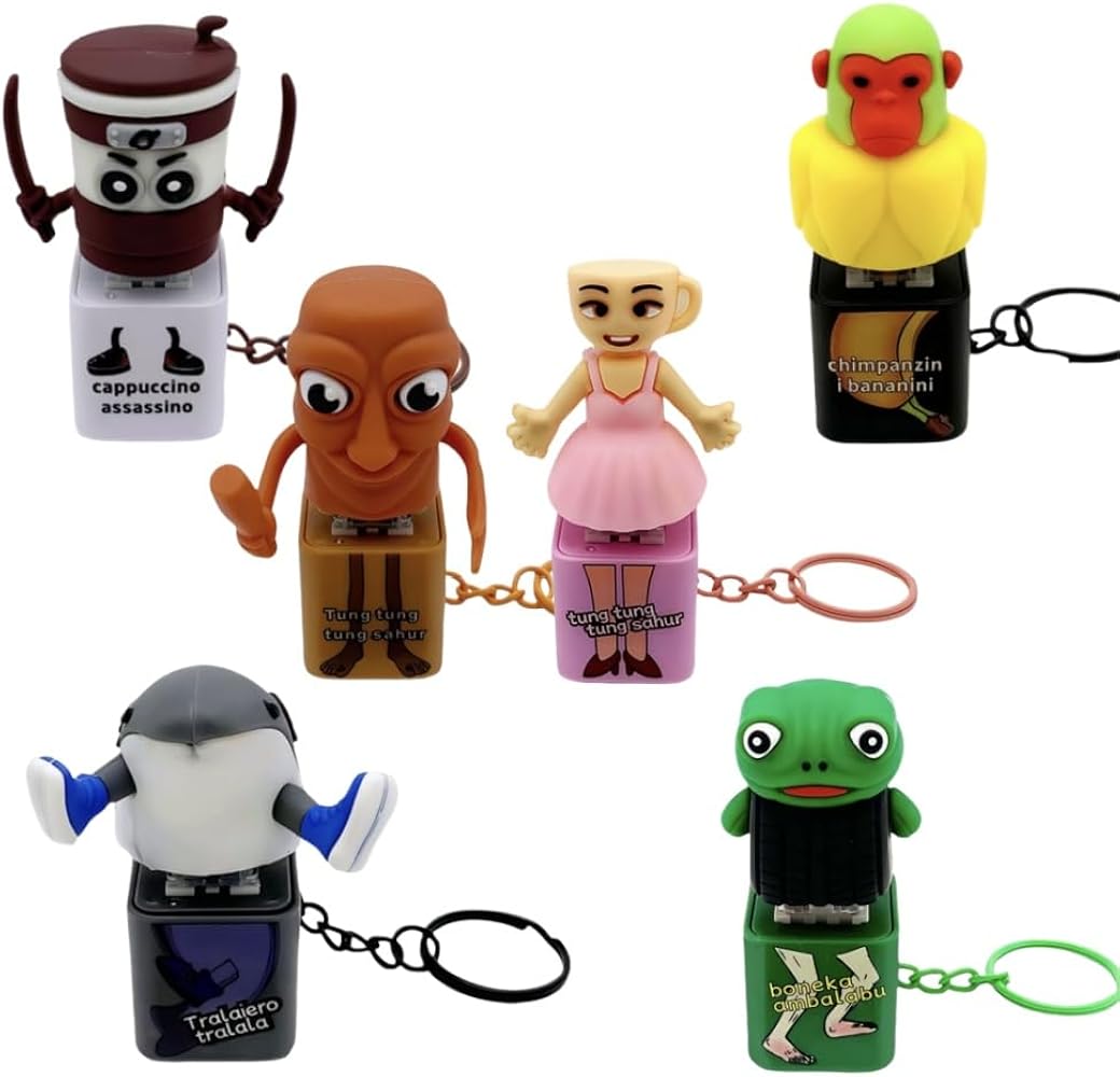 Amazon.co.jp: トゥントゥントゥンサーフール キーホルダー 6個入り音