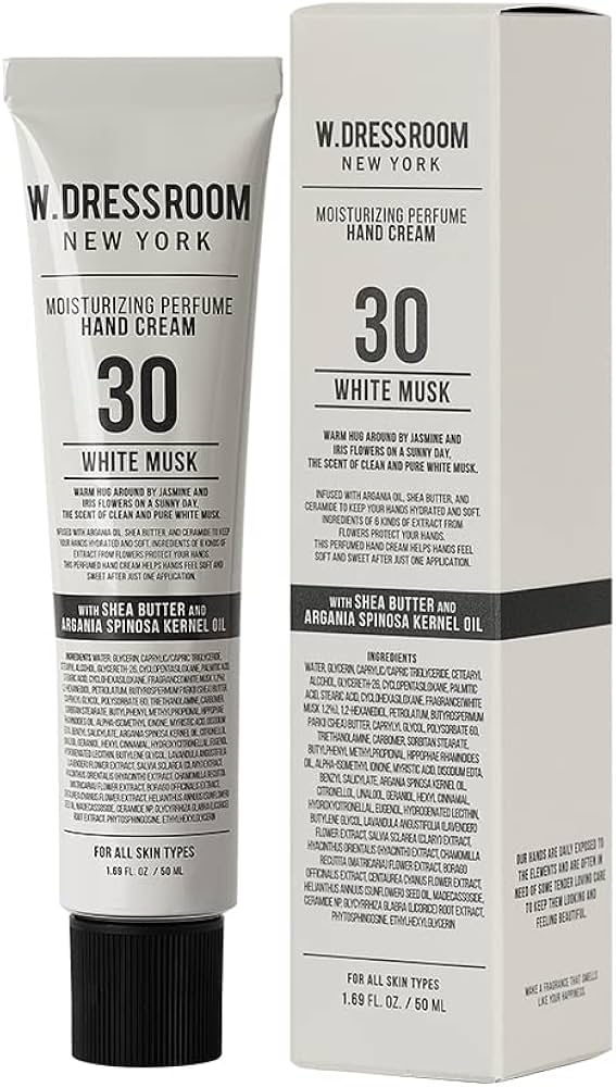 Amazon.com : W.Dressroom No.30 White Musk Moisturizing Hand Cream