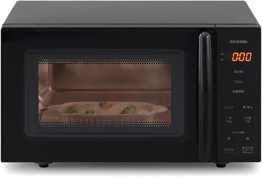 Amazon | アイリスオーヤマ 電子レンジ 18L フラットテーブル 単機能