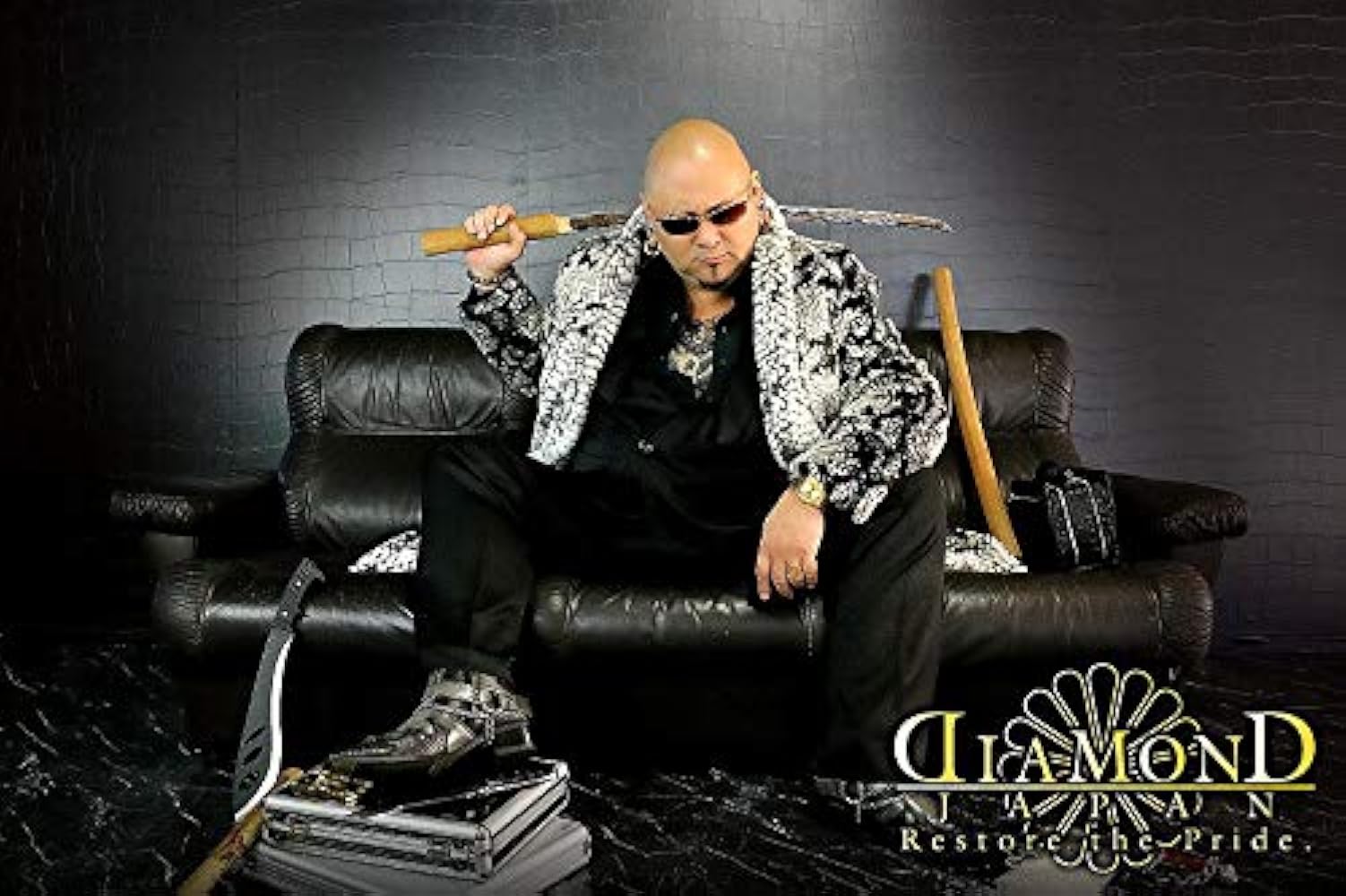 Amazon | [ダイヤモンドジャパン] XLサイズ 蛇柄ファー ロング丈コート