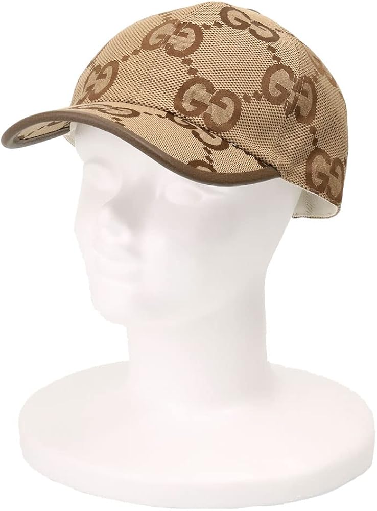 Amazon | [グッチ] キャップ メンズ ジャンボ GGキャンバス ベース
