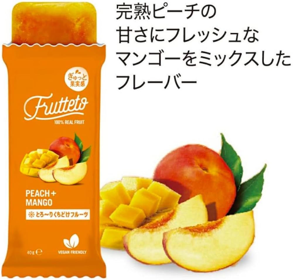 Amazon.co.jp: FRUTTETO フルッテート ピーチ＆マンゴー 1袋(40g×5