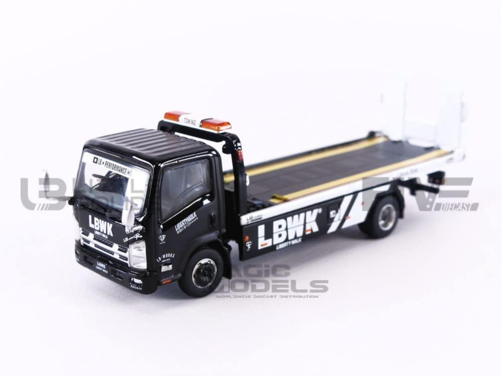 Amazon | MINI GT 1/64 Isuzu Nシリーズ (ELF) 車両積載車 LBWK