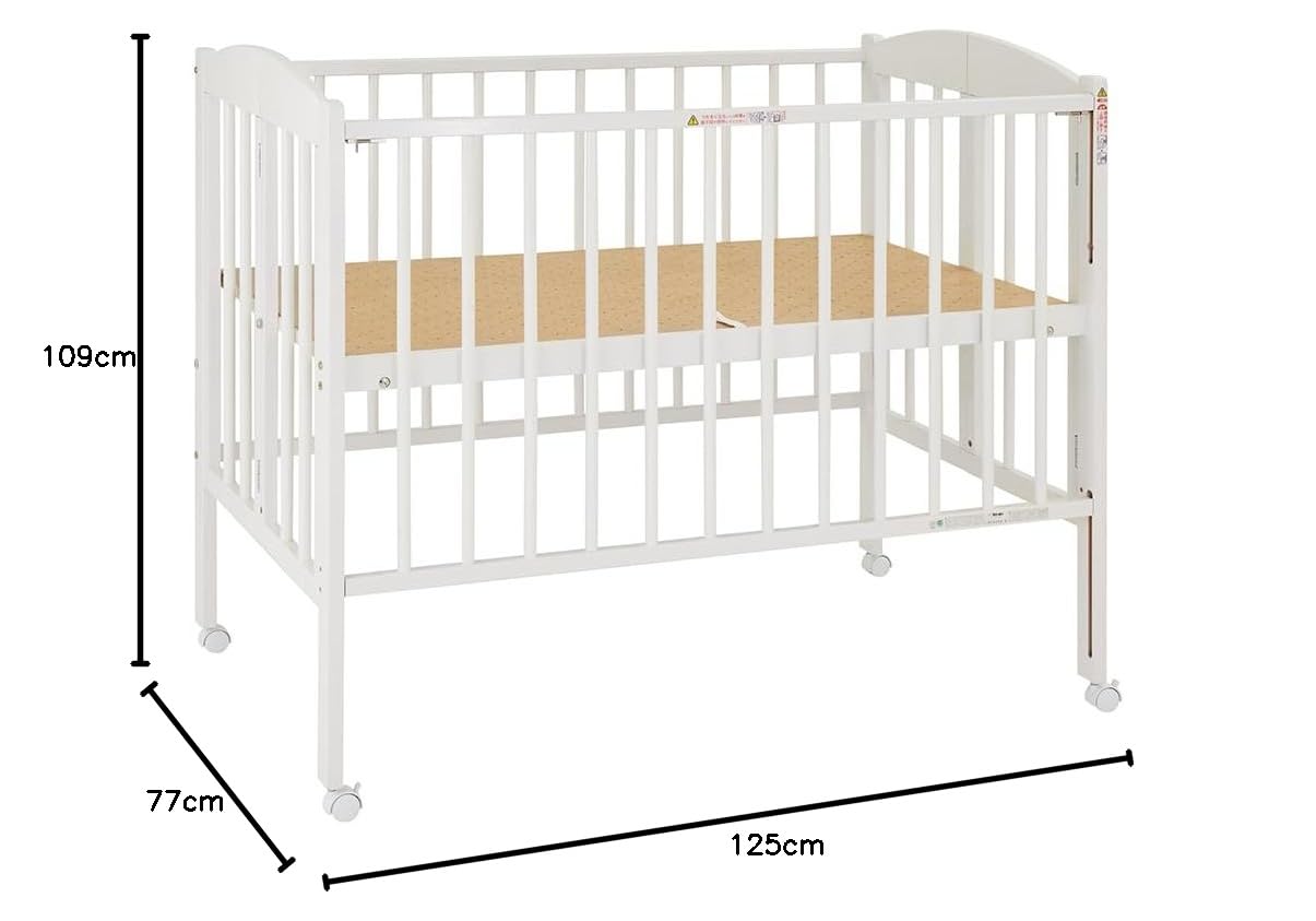 Amazon.co.jp: カトージ ベビーベッド 折りたたみ 日本製 レギュラー