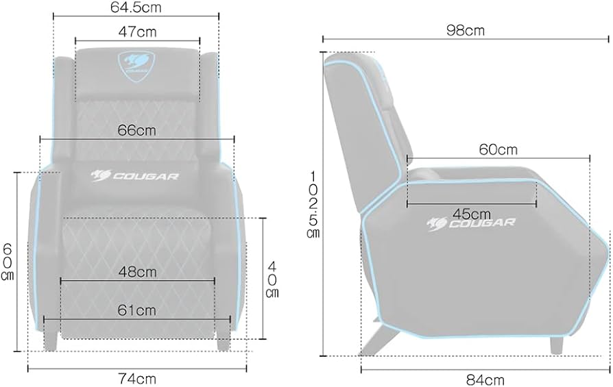 Amazon.co.jp: COUGAR ゲーミングソファ RANGER Blueオフィスチェア