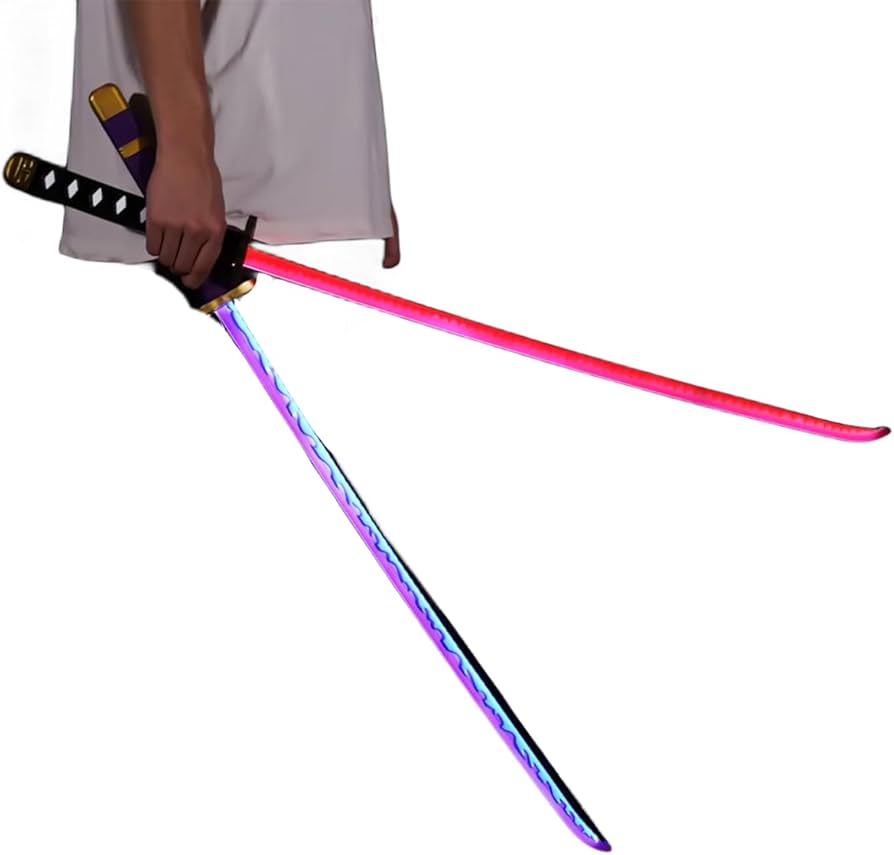 Amazon.co.jp: ロロノア・ゾロ 模造刀 ワンピース 閻魔 黒刀 秋水 雪走