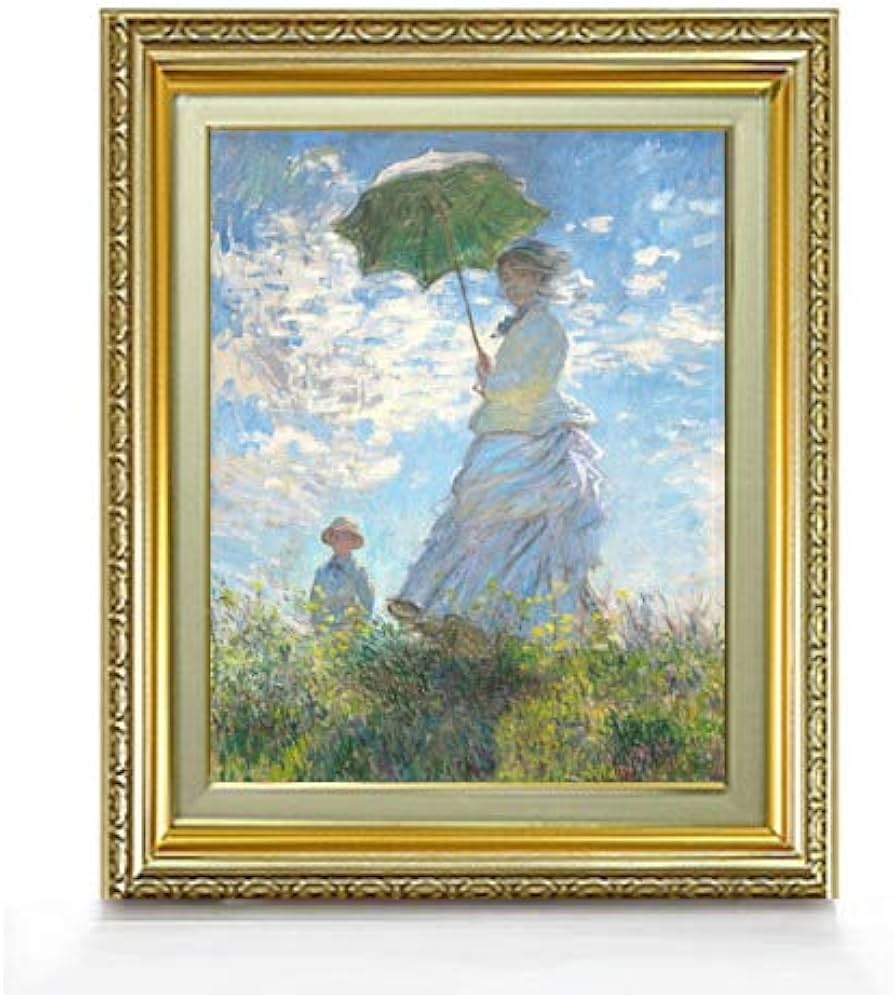 Amazon.co.jp: クロード・モネ 日傘を差す女 （左向き） F6 油絵直筆