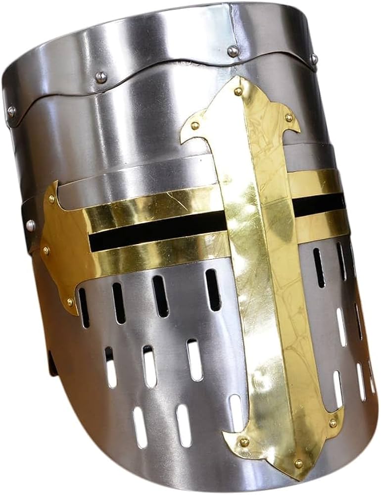 Amazon.co.jp: 西洋甲冑 グレートヘルム 前期型 十字軍 中世ヨーロッパ