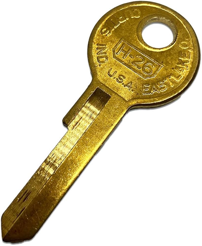 Amazon.co.jp: ブランクキーh26B 真鍮 合鍵 スペアキー かぎ カギ