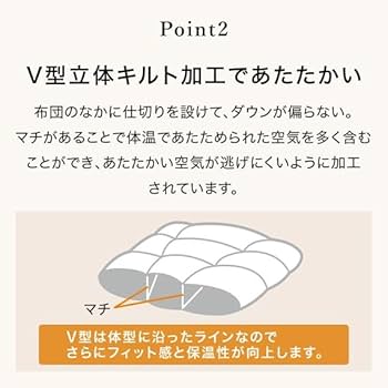 Amazon｜ニトリ グレーダックダウン80%使用 羽毛掛け布団 UL K2315