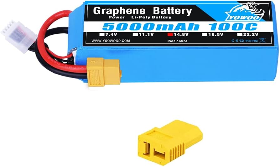 Amazon.co.jp: Yowoo RC Lipoバッテリー 14.8V 5000mAh 100C 4S