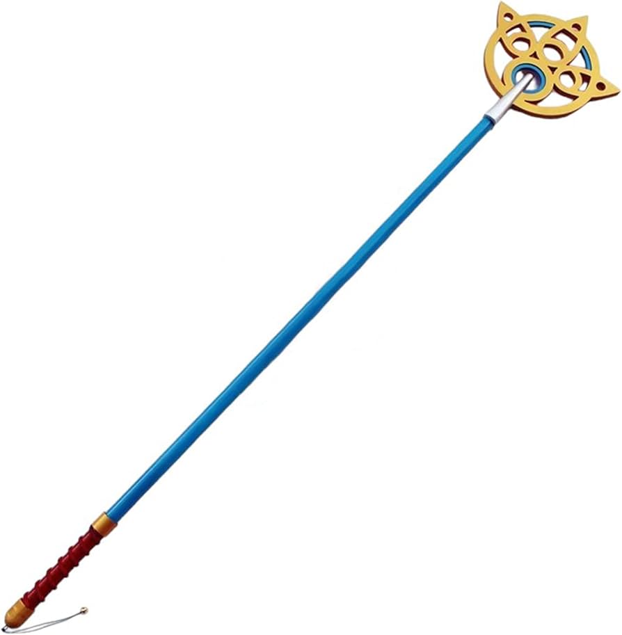 Amazon.co.jp: 【Azuiblc】ユウナ 杖 150CM 武器 PVC製 3つ割り 召喚士