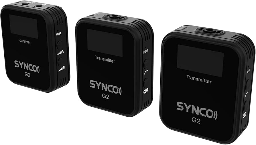 Amazon | 【技適マーク認証&】SYNCO G2 A2 ワイヤレスマイク 2台送信機