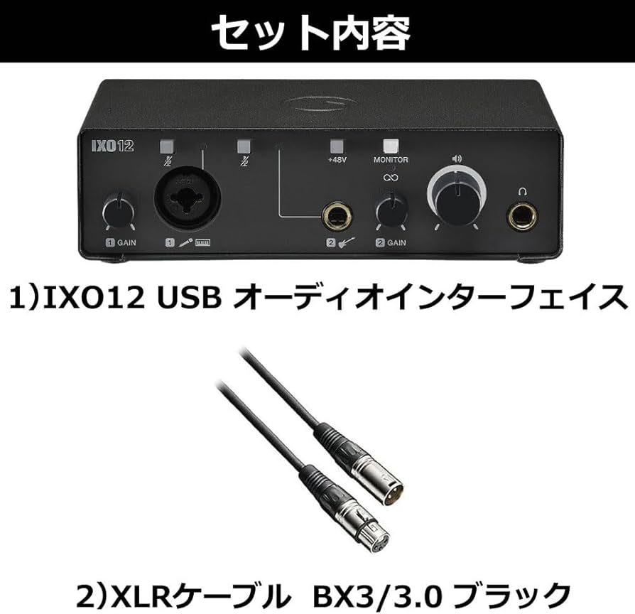 Amazon.co.jp: IXO12 ブラック USB オーディオインターフェイス