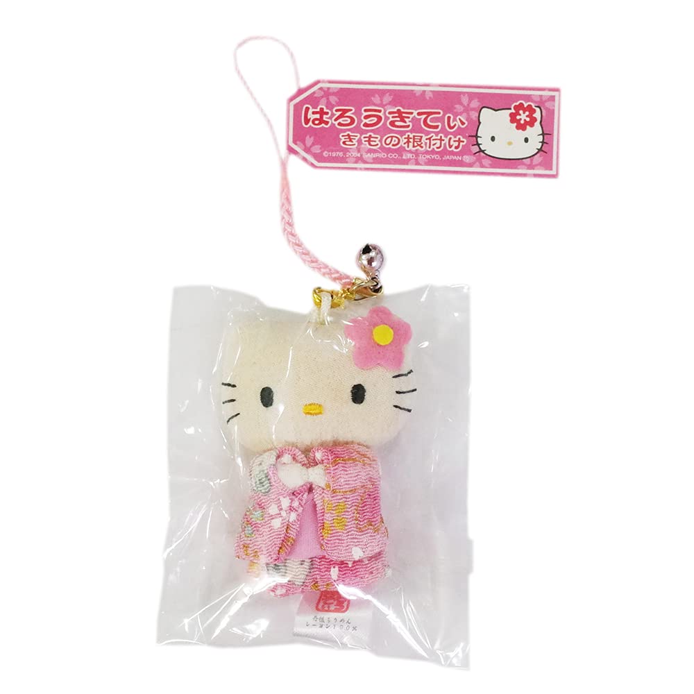 Amazon.co.jp: ハローキティ はろうきてぃ きもの根付 ストラップ