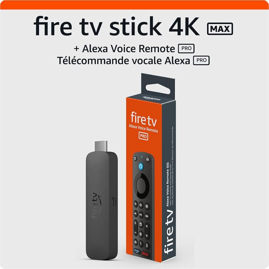 Amazon Fire TV Stick 4K Max with Alexa Voice Remote Pro : Amazon