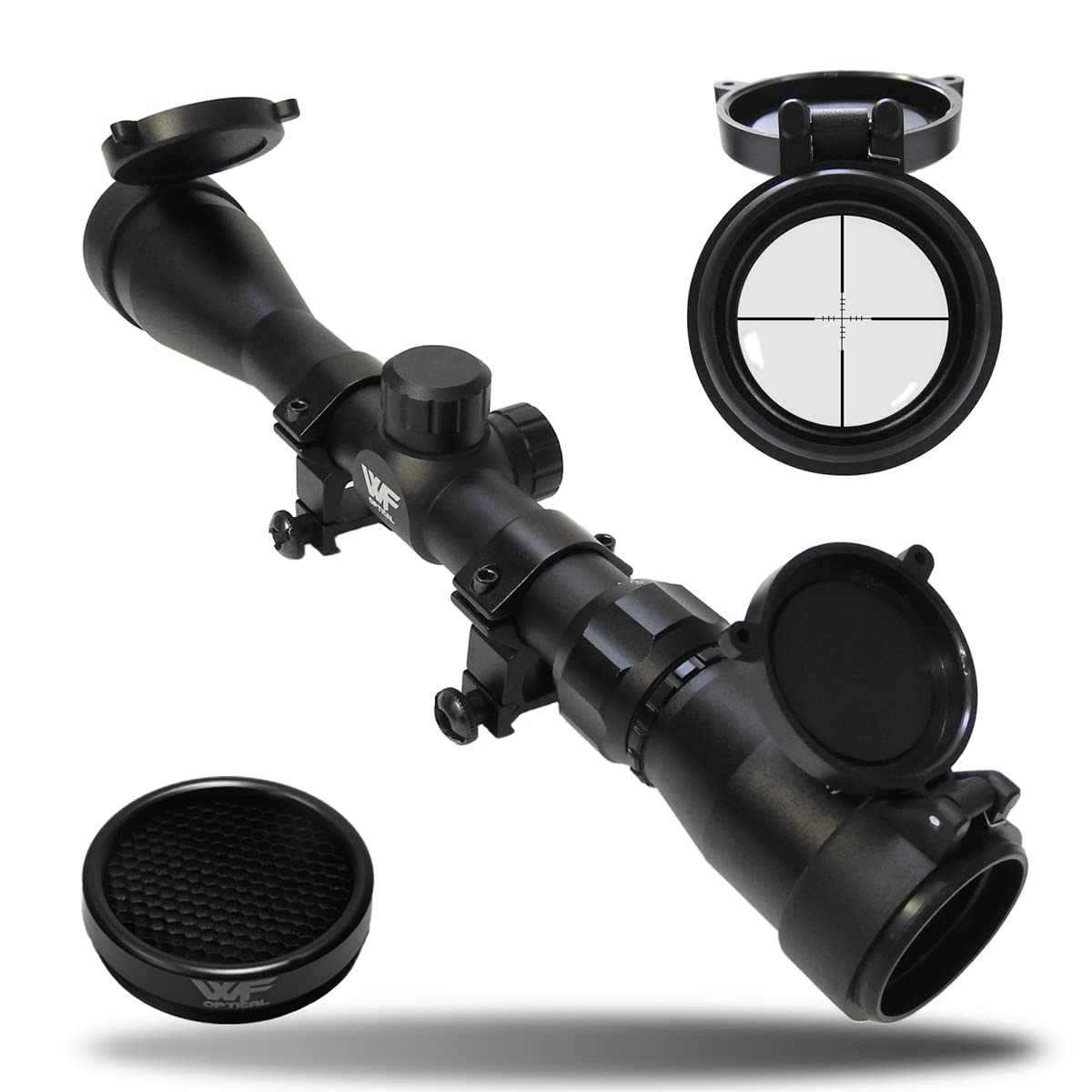 Amazon | WF Optical ライフルスコープ 3-9x40mm マウントリング付属