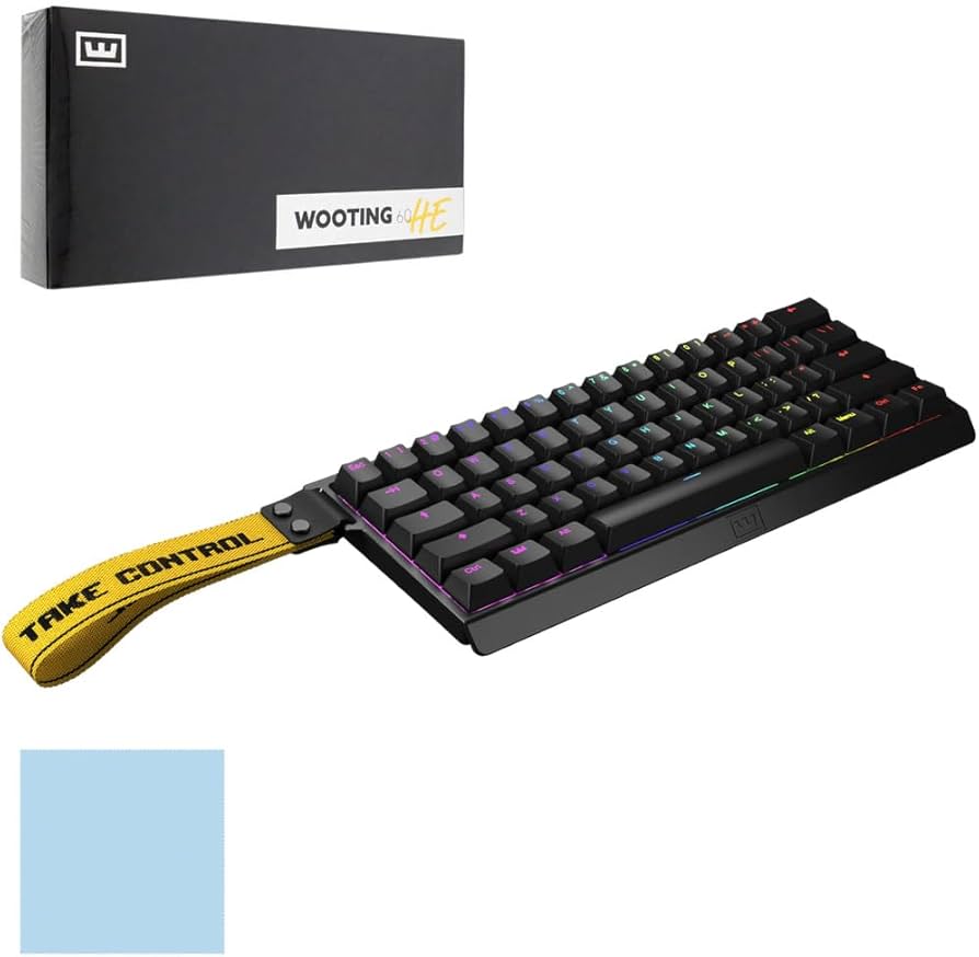NAANSI Wooting60HE 60% Gaming Keyboard, USB-C, Mechanical, RGB, 60