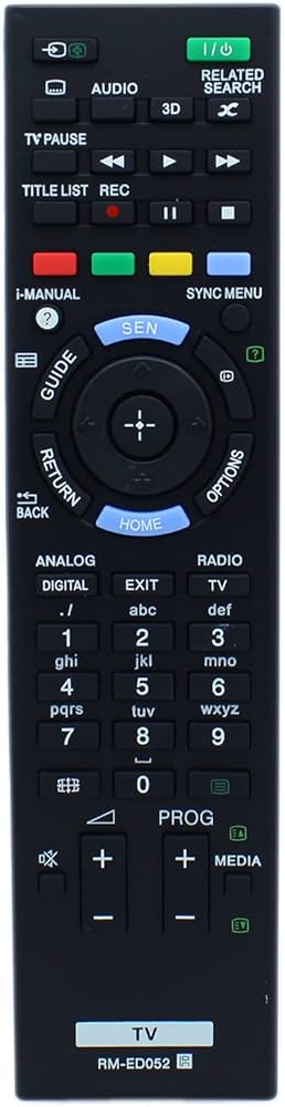 Amazon | RM-ED052 リモコン 交換用 Sony TV KD-55X9005A KD-65X9005A