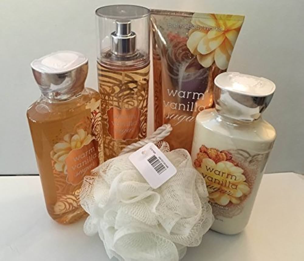 Amazon.com : Bath & Body Warm Vanilla Sugar Deluxe 5 Piece Gift